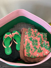 Load image into Gallery viewer, Pink &amp; Green Rope Basket