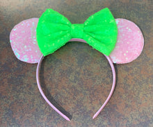 Load image into Gallery viewer, Pink and Neon Green Mouse Ears