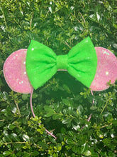 Load image into Gallery viewer, Pink and Neon Green Mouse Ears