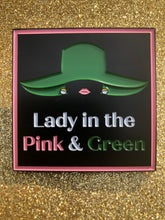 Load image into Gallery viewer, Lady in Pink &amp; Green Pin